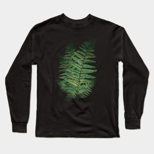 Fern Leaves in the Forest Long Sleeve T-Shirt